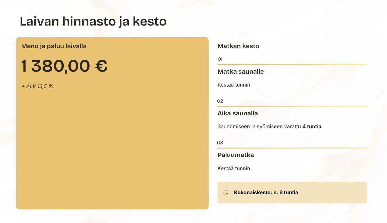 Hangaslahdelle laivalla