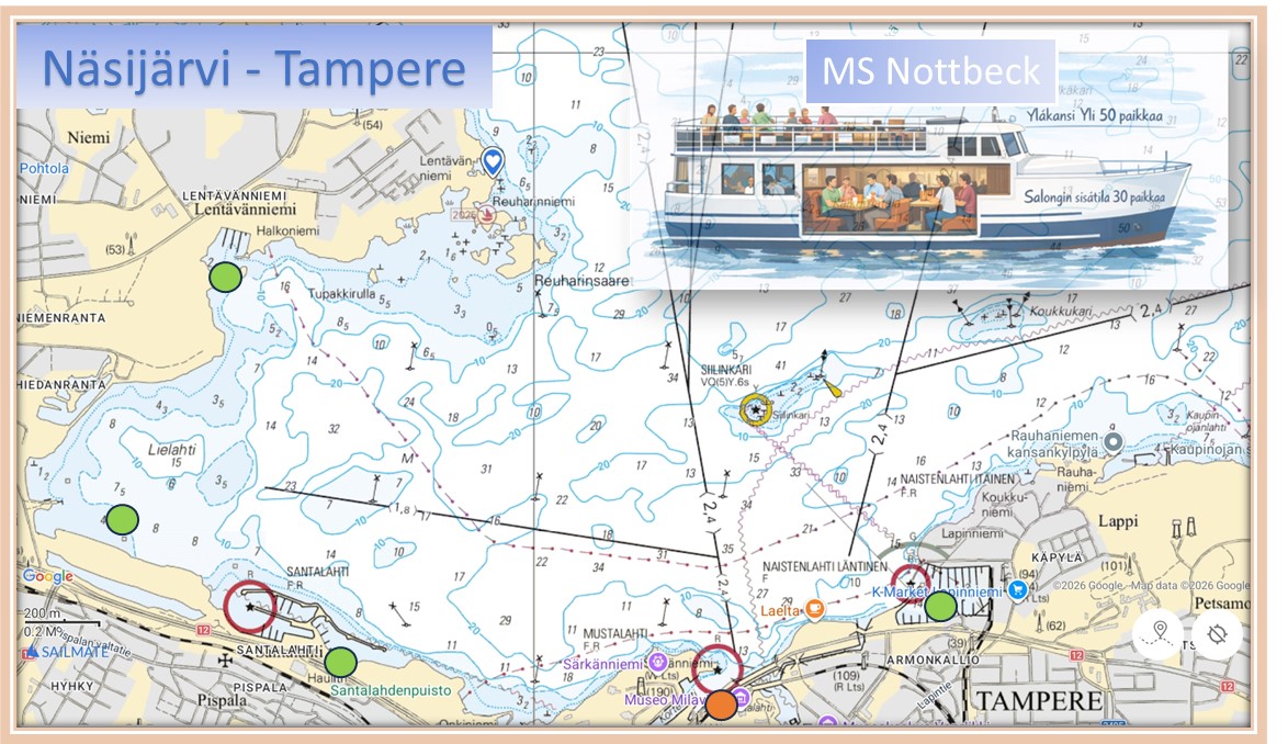Pitopalvelu Pepper Yksityinen lounasristeily